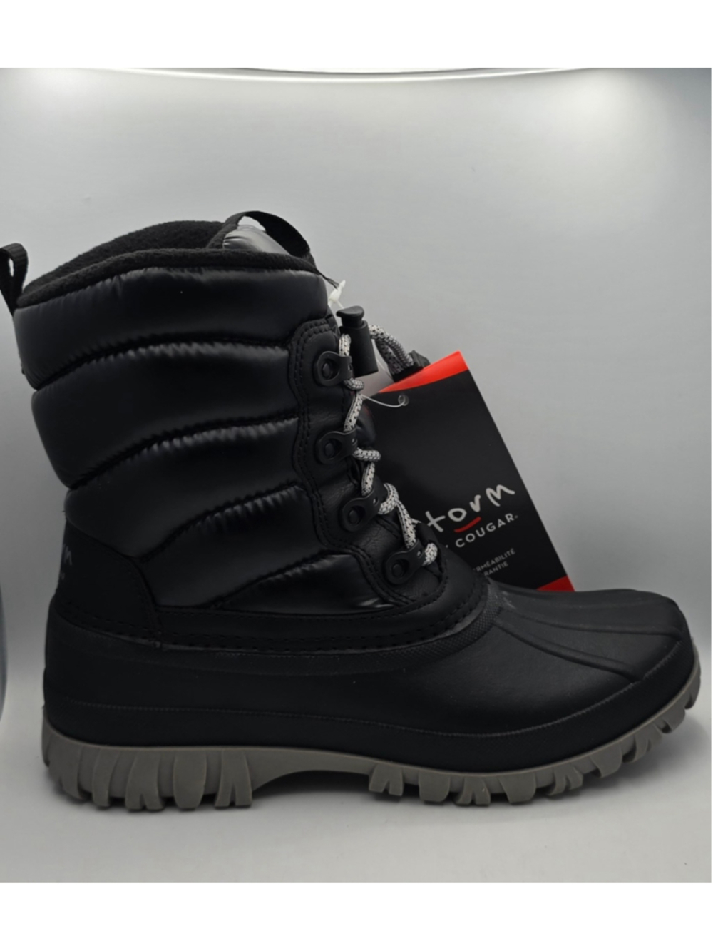 Women's Storm by Cougar Winter Boots Black and Grey size 7w
